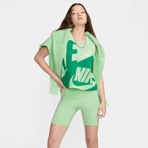 Nike Air Women's Vapor Green Mesh Tank Top - Picture 3 of 4